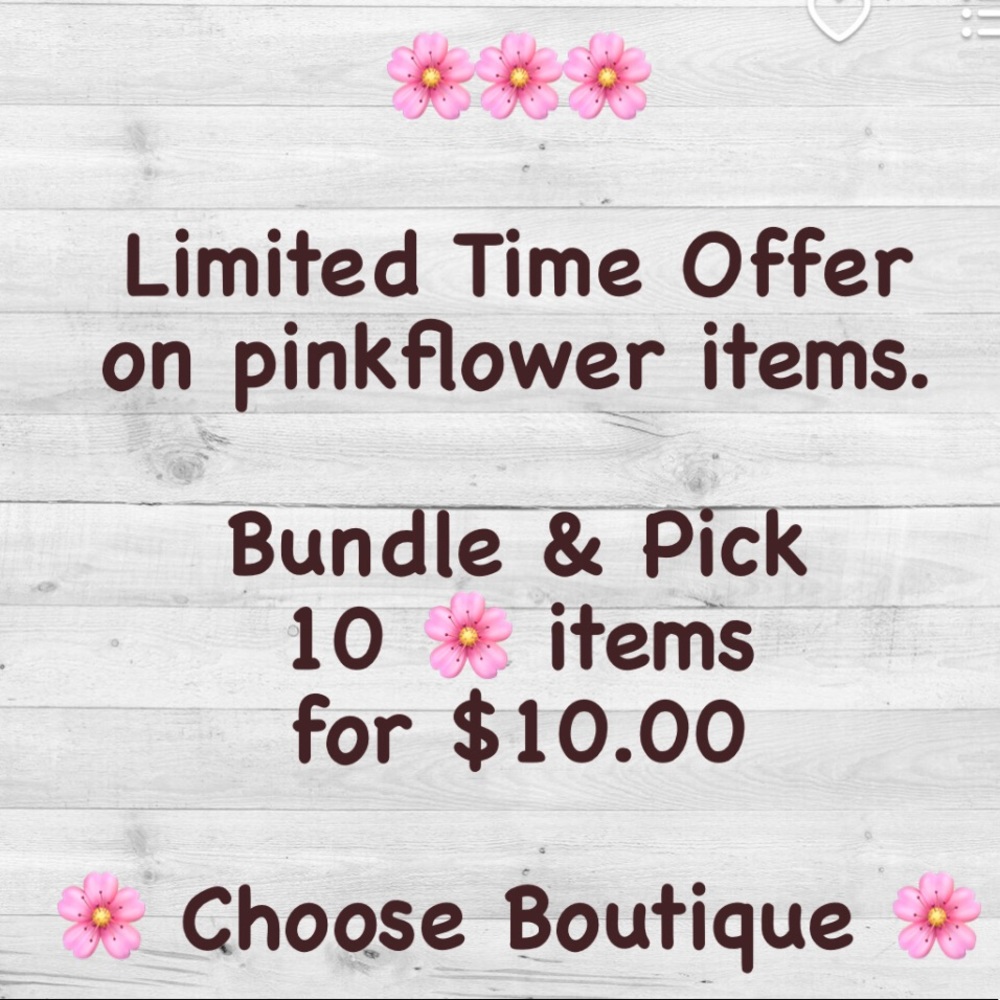🌸Limited Time Offer on pink flower 🌸 items. 🌸